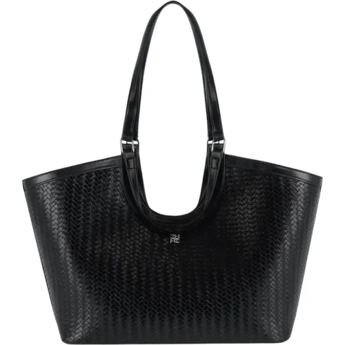 CREPIER Tote Canasta Tina Grande Negro