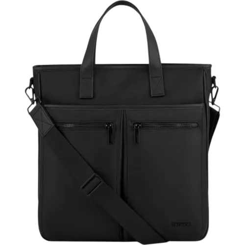 CREPIER Tote Reed Negro Grande