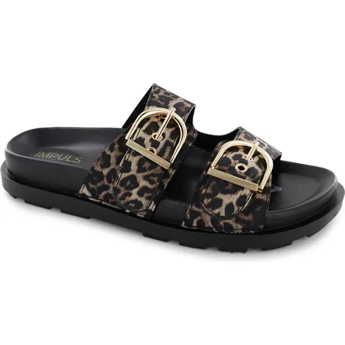 Impuls Sandalias Cuña Mujer Mei02 Leopardo