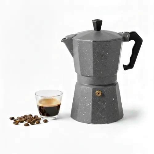 PENTHA Cafetera Italiana Moka 6 Tazas Plomo 300ml