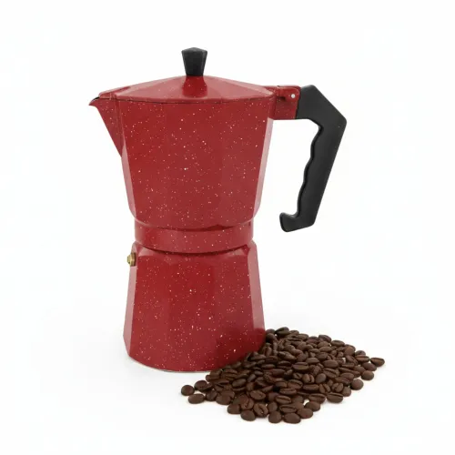 PENTHA Cafetera Italiana Moka De 12 Tazas Color Rojo