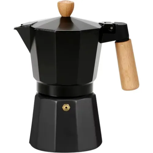 PENTHA Cafetera Moka Italiana 6 Tazas 300ml Negro