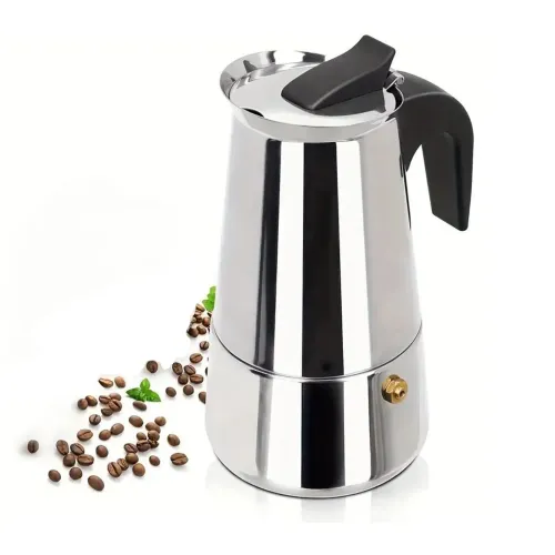 PENTHA Cafetera Espress Maker Italiana Acero Inox 4 Tazas