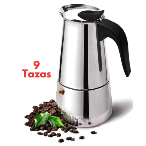 PENTHA Cafetera Espress Maker Italiana Acero Inox 9 Tazas