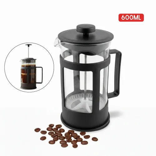 PENTHA Cafetera Prensa Francesa 600ml Color Negro