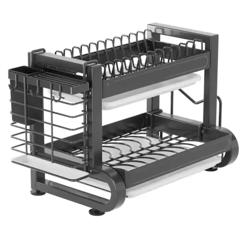 PENTHA Escurridor Secador De Platos Para Cocina De 2 Niveles