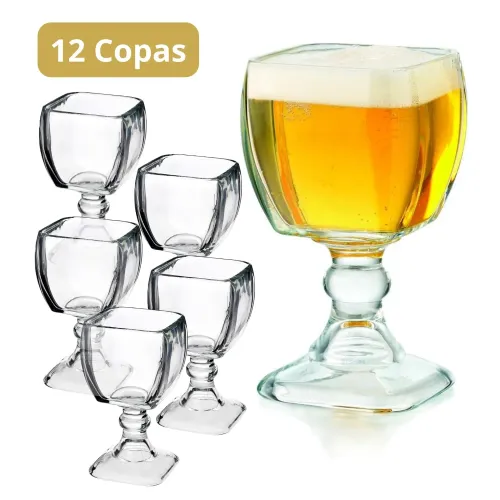 PENTHA Copa Suprema Cuadrada 610ml Coronita/Mariscos 12 Copas