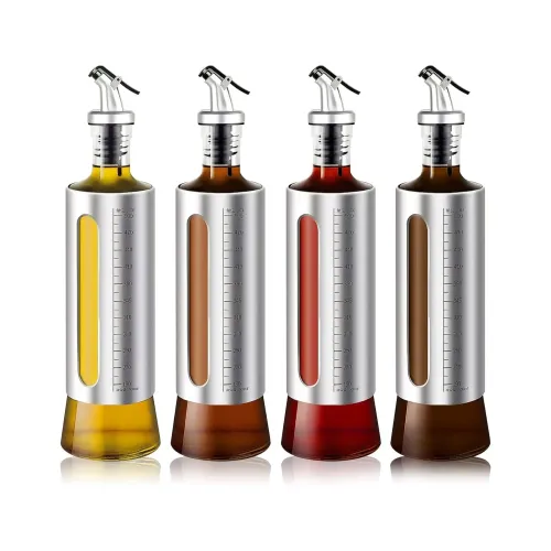 PENTHA Aceitero Especiero Vidrio 500ml Pack X4