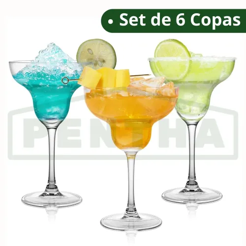 PENTHA Copa Margarita 335ml Set De 6 Copas Windsor Nadir