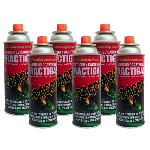 PENTHA Cartucho Gas Butano Dragón 485ml 6 Unidades