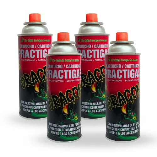 PENTHA Cartucho Gas Butano Dragón 485ml 4 Unidades