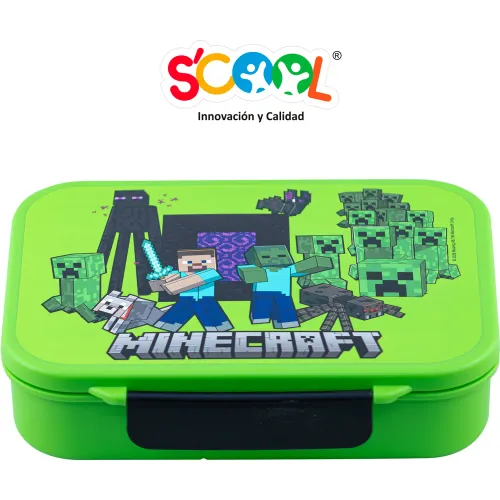 MINECRAFT Taper Bento 1 Broche Y Divisiones Scool