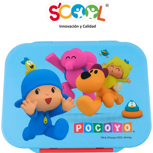 POCOYO Taper Bento 1 Broche Y Divisiones Scool