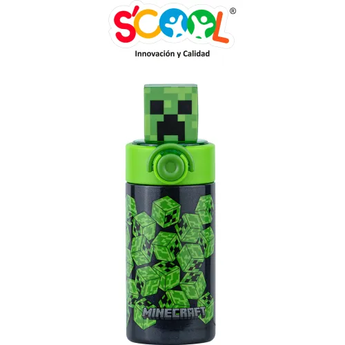 MINECRAFT Tomatodo De Acero 3d De 350 Ml Scool