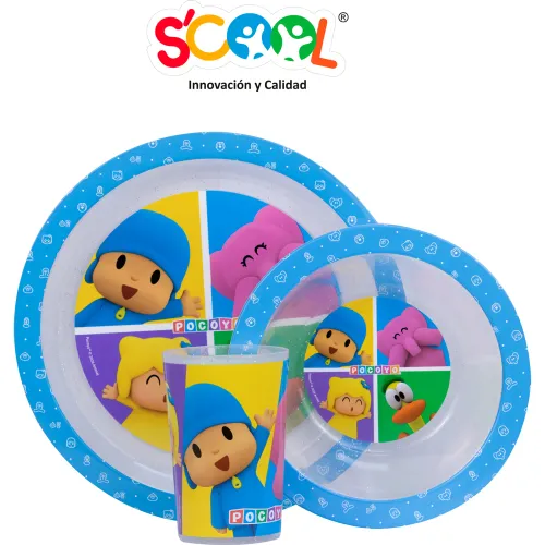 POCOYO Set De Vajilla Plato + Tazon Y Vaso