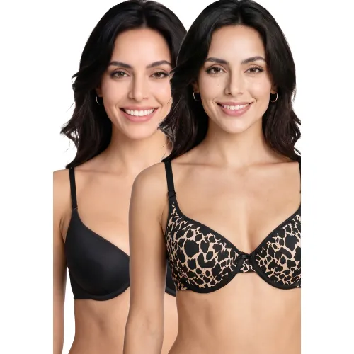 Kayser Pack De 2 Sosten Mujer Push Up Microfibra