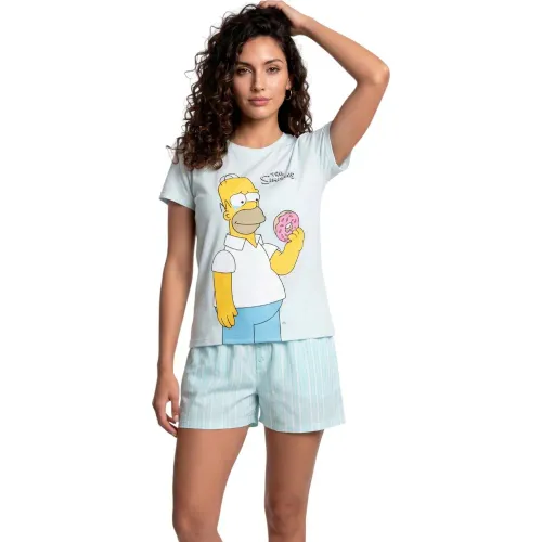 LOS SIMPSONS BY KAYSER Pijama Mujer Short Algodon