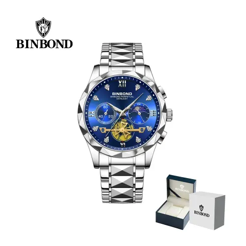 BINBOND Reloj Para Hombre - Elegante - Acero - M1