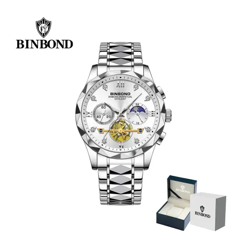 BINBOND Reloj Para Hombre - Elegante - Acero - M1