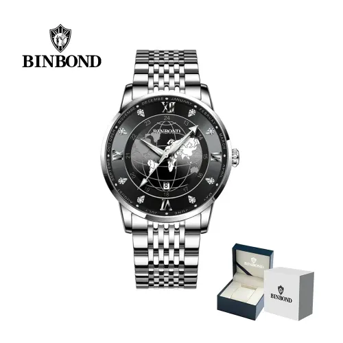 BINBOND Reloj Para Hombre - Elegante - Acero - M19