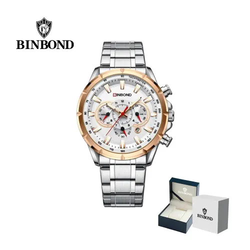 BINBOND Reloj  Para Hombre - Elegante - Acero - M20