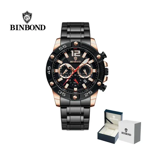 BINBOND Reloj  Para Hombre - Elegante - Acero - M21