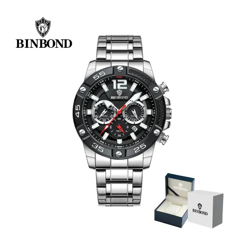 BINBOND Reloj  Para Hombre - Elegante - Acero - M21