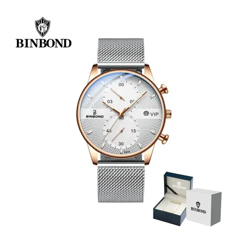BINBOND Reloj Para Hombre - Elegante - Acero - M24