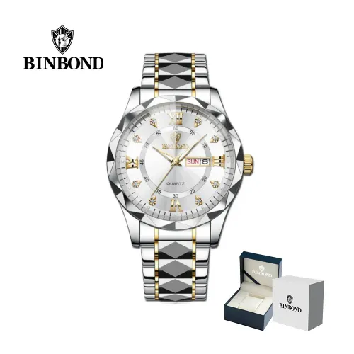 BINBOND Reloj  Para Hombre - Elegante - Acero - M32
