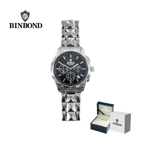 BINBOND Reloj  Para Hombre - Elegante - Acero  - M6