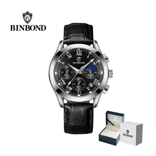 BINBOND Reloj  Para Hombre - Elegante - Cuero - M10