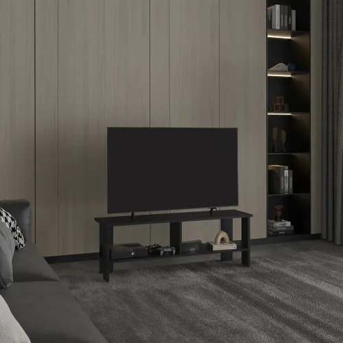 TUHOME Rack Tv 65 Navia Wengue 42,1x120,2x31,0 Cm