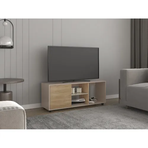 TUHOME Rack Tv 55 Adel Capri Y Fresno 46,7x120,3x34,9 Cm