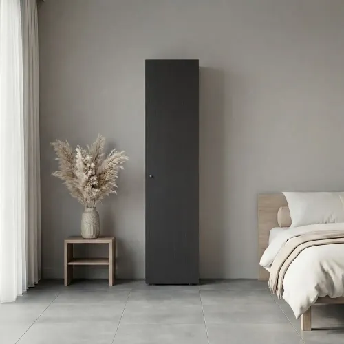 TUHOME Ropero 1 Puerta Tuhome Dreams Wengue 170,0x40,0x40,2 Cm