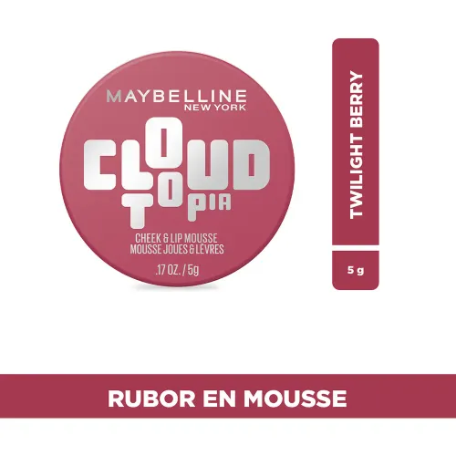 MAYBELLINE Rubor En Mousse Para Mejillas Y Labios Cloudtopia-Twilight Berry 5gr