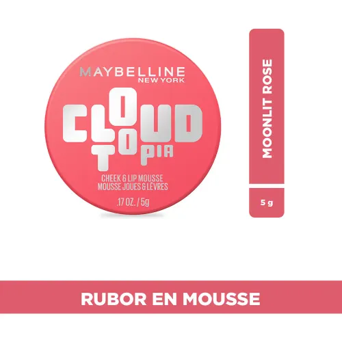 MAYBELLINE Rubor En Mousse Para Mejillas Y Labios Cloudtopia-Moonlit Rose 5gr