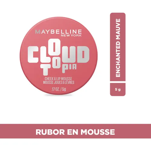 MAYBELLINE Rubor En Mousse Para Mejillas Y Labios Cloudtopia-Enchanted Mauve 5gr