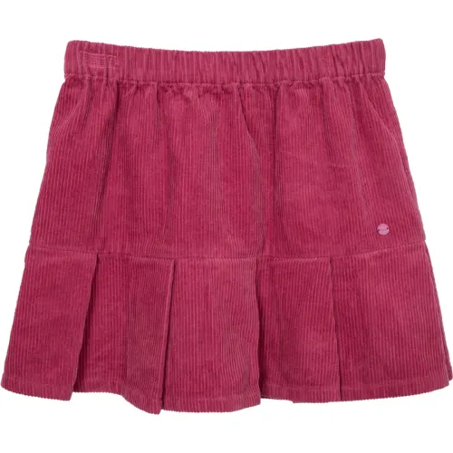 PILLIN Falda Niña Color Burdeo