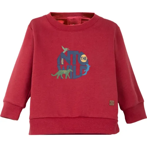 PILLIN Polera Bebé Niño Color Burdeo