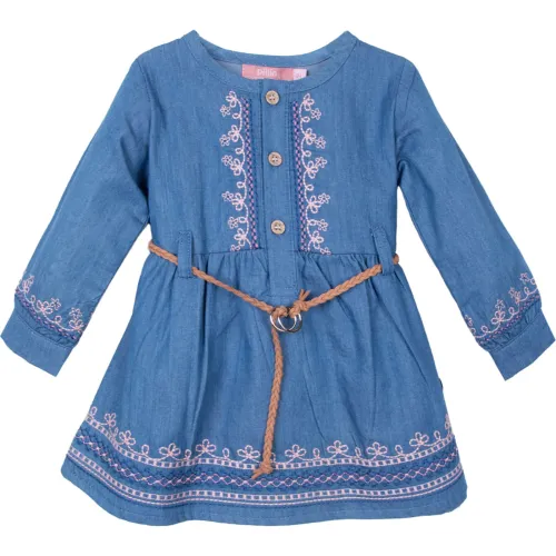 PILLIN Vestido Bebé Niña Color Denim