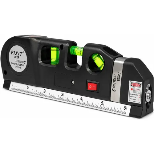 GENERICO Nivel Láser Multifuncional 3 En 1 Fixit Levelpro 3 Cinta Métrica Regla Nivel