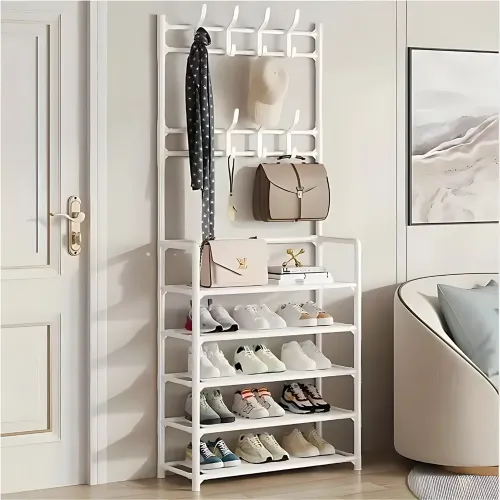 GENERICO Estante Organizador Zapatera Multiusos 5 Niveles 172x80x27.5 Banco