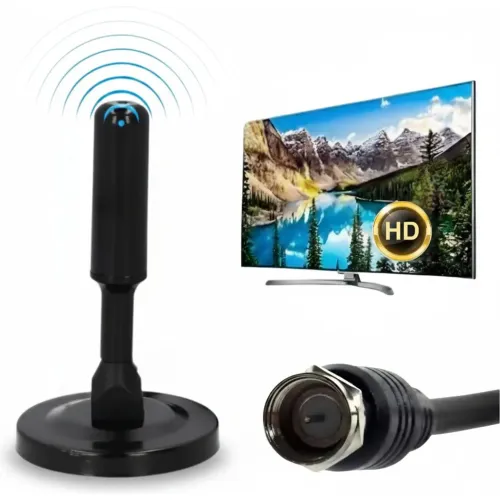 GENERICO Antena Tv Hd Digital 360° Imantado Para Televisor Lcd Smart Tv Decodificadores