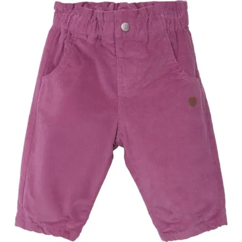 PILLIN Pantalón Bebé Niña Color Ciruela