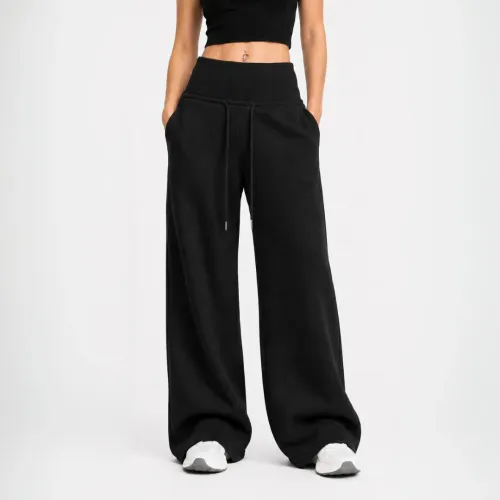 ROSUE Buzo Pantalón De Franela Mayra Mujer Pretina Ancha
