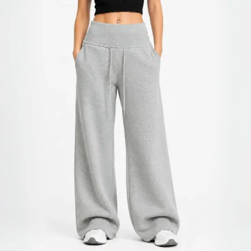 ROSUE Buzo Pantalón De Franela Mayra Mujer Pretina Ancha