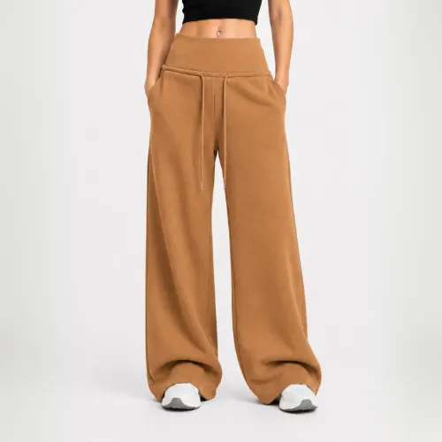 ROSUE Buzo Pantalón De Franela Mayra Mujer Pretina Ancha
