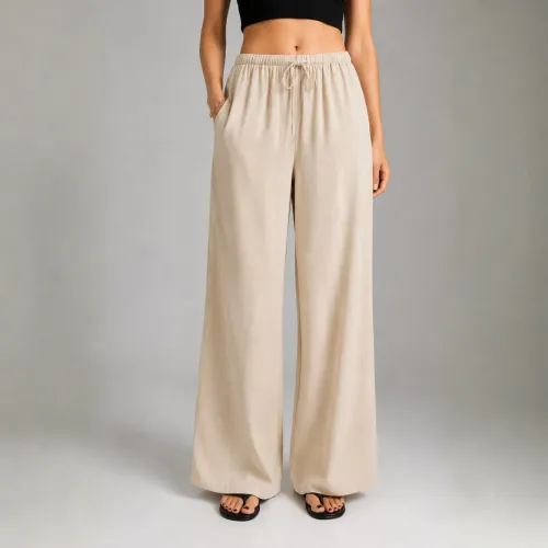 ROSUE Pantalón Holgado Arely Fresco Mujer Viena