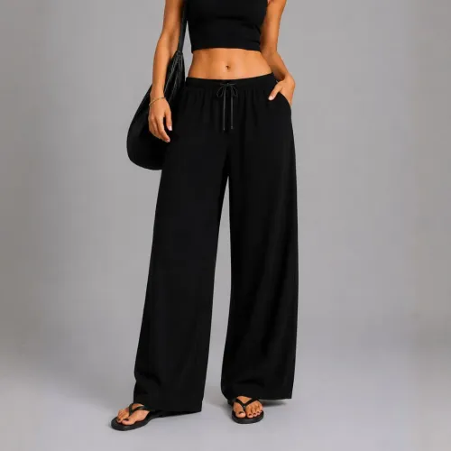ROSUE Pantalón Holgado Arely Fresco Mujer Viena