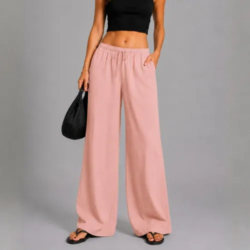 ROSUE Pantalón Holgado Arely Fresco Mujer Viena